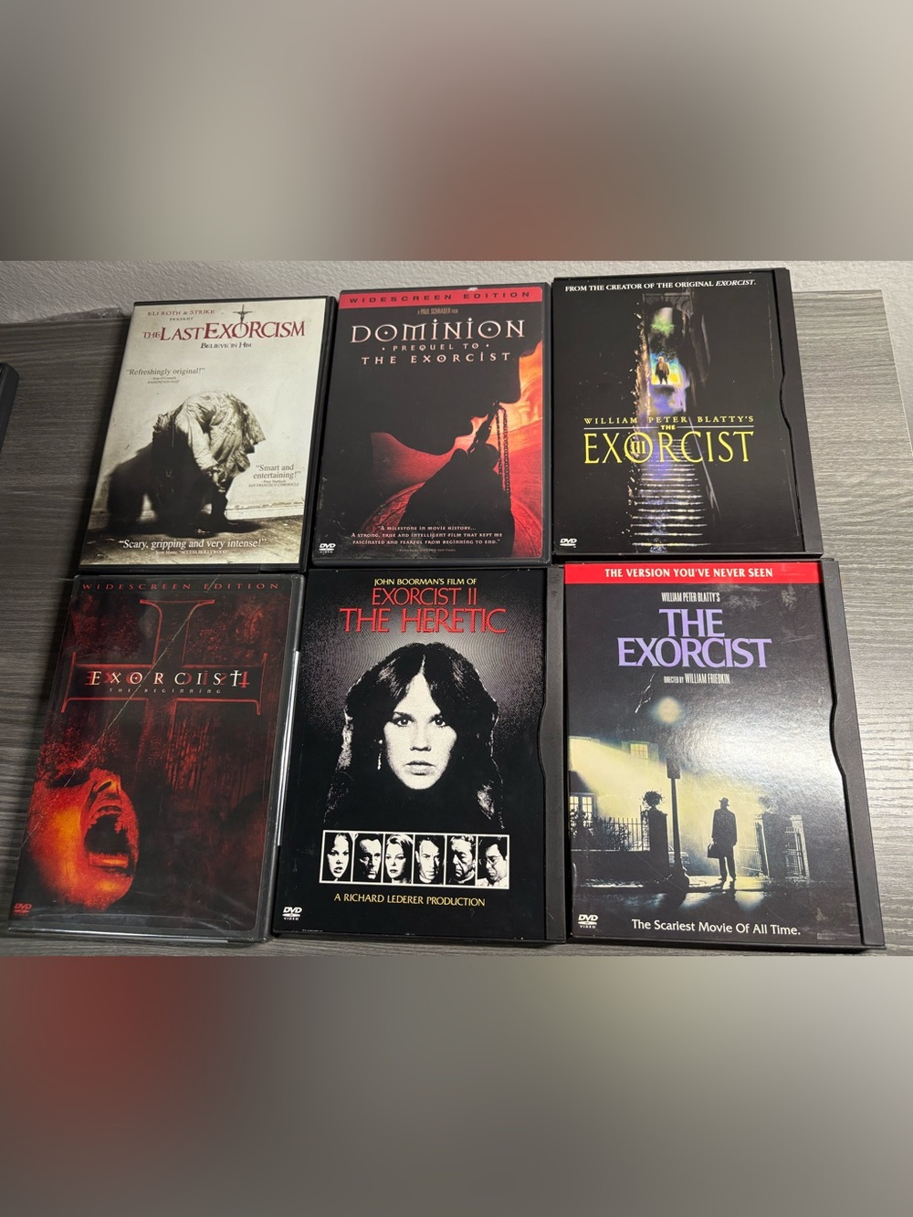 Exorcist DVD Horror Movie Lot Exorcist II III Dominion Last Exorcism Tested